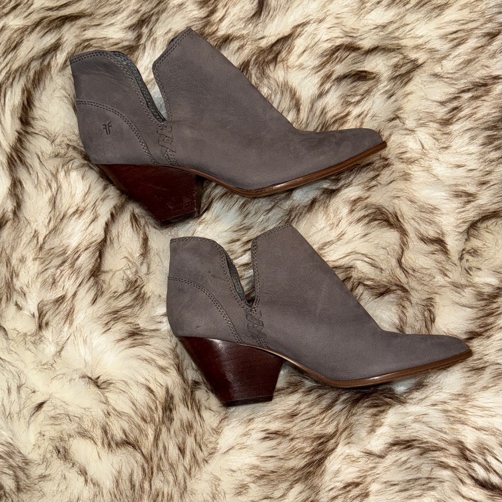 Frye Women's Gray Blue Ankle Booties - Picture 4 of 7